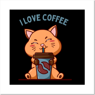 But Coffee First Sleepy cat I need coffee addict This Girl Runs On Caffeine And Sarcasm Posters and Art